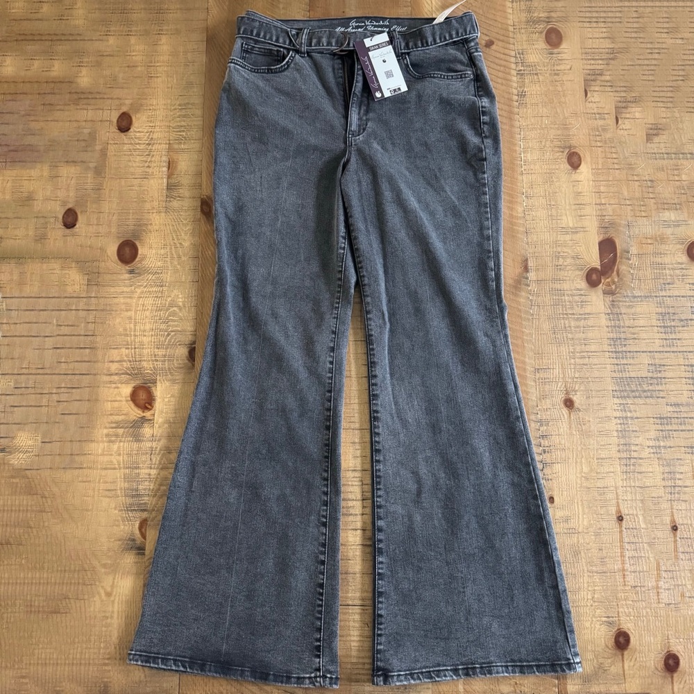 Gloria Vanderbilt Charcoal Flare Jeans